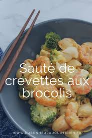 Saute De Crevettes Aux Brocolis Saute De Crevettes Recette De Plat Manger Sainement Recette