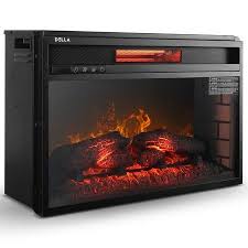 Target / home / electric fireplaces clearance. Belleze 26 Electric Fireplace Insert Heater With Log Hearth Flame And Remote 1400w Black Walmart Com Compras Cosas Para Comprar
