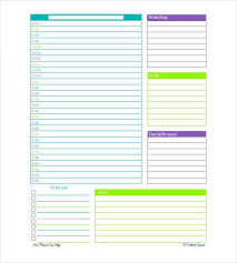 21 Sample Free Daily Schedule Templates Daily Planners Word Excel Pdf Daily Planner Template Planner Template Daily Schedule Planner
