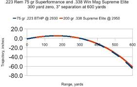 338 Win Mag Ballistics Chart 1 000 Yards Bullet Drop