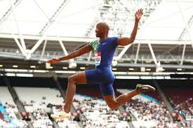 He's an olympic silver medallist and a world champion. Luvo Manyonga Lvjumper7 Twitter