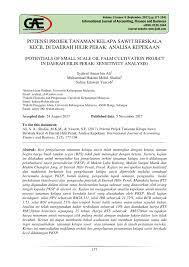 Saya jadi tidak bisa menafkahi keluarga. Pdf Potensi Projek Tanaman Kelapa Sawit Berskala Kecil Di Daerah Hilir Perak Analisa Kepekaan Potentials Of Small Scale Oil Palm Cultivation Project In Daerah Hilir Perak Sensitivity Analysis