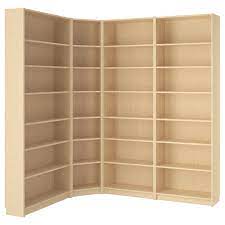 2 corner ikea billy bookshelves in black brown. Billy Bookcase Birch Veneer 84 5 8 53 1 8x11x93 1 4 Ikea