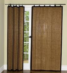 84 L Easy Glide Solid Bamboo Panel Curtain Panels Bamboo Curtains Door Coverings Bamboo Shades