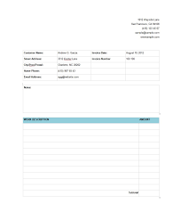 50 simple service invoice templates ms word templatearchive