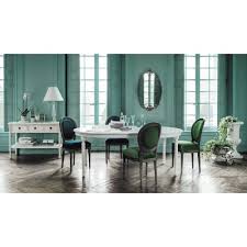 Browse our range of extendable dining tables in a variety of styles and shapes at affordable prices. Round Extending 4 8 Seater White Dining Table L120 200 Louis Maisons Du Monde