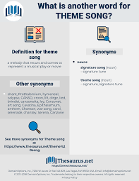 Synonyms For Theme Song Thesaurus Net