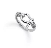 Sterling Silver Shackle Ring