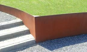 Rost Cortenstahl Gartenrost Gestaltung Mit Rost Vorgarten Ideen Gartengestaltung Ideen Stutzmauer Garten