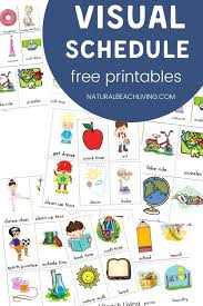 As you continue to reference the printable daily routines your child will get the hang of it. Daily Visual Schedule For Kids Free Printable Natural Beach Living