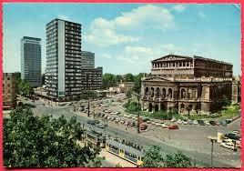 opernplatz mit der alten oper ruine und zuerich haus ca 1960 frankfurt am main ruinen frankfurt