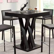 Get great deals on square pub table dining furniture sets with 5 pieces. Crisscross Square Bar Table Coaster Furniture Furniturepick