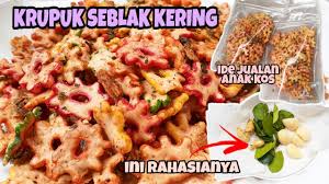 Cara membuat kerupuk seblak kering pedas yang enak: Cara Membuat Krupuk Seblak Kering Pedas Bantat Renyah Berempah Ide Jualan Anak Kos Youtube