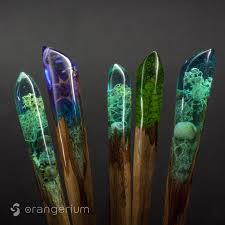 Resin Wood Hair Stick Hair Sticks Resin Jewelry Handmade Hair Accessories