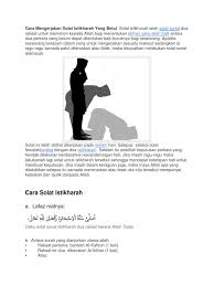 Juga masih tidak tahu mahu pilih yang mana satu? Cara Mengerjakan Solat Istikharah Yang Betul Docx