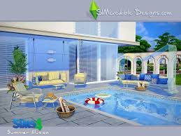 Simcredible S Summer Illusion Swimming Pool Games Sims 4 Houses Sims