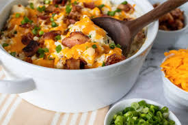 Cauliflower is smothered in a rich and gooey keto german cauliflower salad by cast iron keto: Low Carb Loaded Baked Cauliflower Casserole Keto Gluten Free