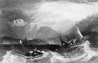 UNKNOWN. 'Bombay Harbour:-Fishing boats, in the Monsoon',1845. Creator: Unknown. - Album alb5540860