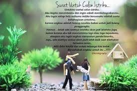 Surat Untuk Calon Istriku Perasaan Bahagia Kutipan Hidup