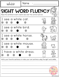 This Resource Is Perfect For Preschool Kindergarten And First Graders There A Kindergarten Worksheets Sight Words Sight Words Kindergarten Sight Word Fluency