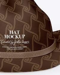 Download Fedora Hat Mockup In Apparel Mockups On Yellow Images Object Mockups