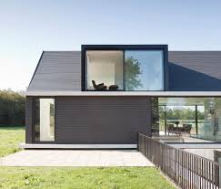 Ultraslank Schuifsysteem Met Grote Afmetingen Moderne Schuur Architectuur Huis Huisdesign