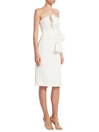 Badgley Mischka Flower Waist Dress Sz 6 475 Ivory Ebay