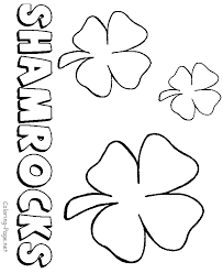 St Patrick S Day Coloring Pages Color Shamrocks Shamrock Pictures Printable Coloring Pages St Patricks Day Pictures