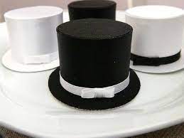 6 Black And White Top Hat Favor Boxes Wedding Gift Box Jewelry Box Little Man Wedding Gift Boxes Wedding Favor Boxes Wedding Boxes