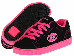 Black And Hot Pink Heelys Heelys Straight Up Roller Shoe Black Pink Roller Shoes Flip Shoes Girls Shoes