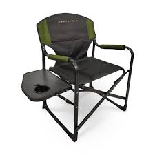 The side table will hold a maximum of 10 lbs of weight. Wanderer Directors Chair With Side Table Bcf