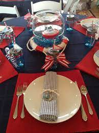 Browse your local party supply store or diy your own garlands in colors to match your baby shower theme. Nautical Baby Shower Decorations Nautical Baby Shower Boy Baby Shower Sweets Table