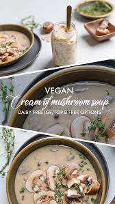 Vegan Cream Of Mushroom Soup Recipe Stuffed Mushrooms Creamed Mushrooms Mushroom Soup