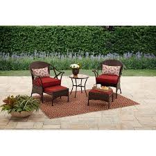 Mainstays Skylar Glen 5 Piece Outdoor Chat Set Red Walmart Com In 2020 Conversation Set Patio Outdoor Patio Decor Patio Decor