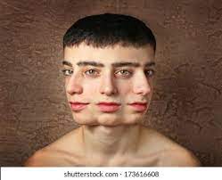 Surrealistic Guy Three Faces Stock Photo 173616608 | Shutterstock