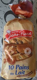 10 Pains Au Lait Aux Pepites De Chocolat Maitre Jean Pierre 350 G 10 Pains Au Lait
