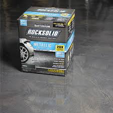 Each rocksolid kit comes with enough material to cover up to 125 square feet of cement. Garage Floor Coating With Rust Oleum Rocksolid