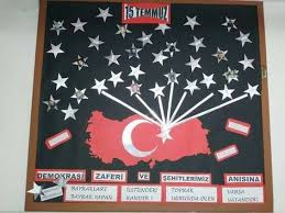 15 Temmuz Sehitleri Pano Calismalari Faaliyetler 15 Temmuz Sinif Idaresi