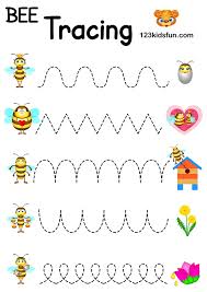 Let's draw the lines and help kids printable heart worksheet we prepare a lovely heart worksheet for preschoolers and first graders. Bee Game Free Printables 123 Kids Fun Apps