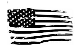 Black American Flag Decal Distressed American Flag Vinyl Decal In 2020 American Flag Decal American Flag Tattoo American Flag Sticker