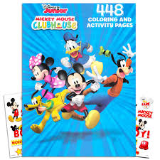 #30 mickey mouse coloring pages. Disney Mickey Mouse Clubhouse Gigantic Coloring Book Set With Stickers Puzzles And Activities 400 Coloring Pages Buy Online In Turkey At Turkey Desertcart Com Productid 12819406