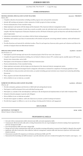 Pro resume is excellent for teachers looking for a professional style resume. Special Education Teacher Resume Sample Mintresume