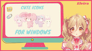 Cute icons available in line, flat, solid, colored outline, and other styles for web design, mobile application, and other graphic design work. How To Set Cute Desktop Icons Make Your Desktop Look Cute Join Our Discord Elvira Youtube