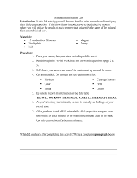This is the walkthrough of the gizmo that you need to follow along with, just like we did in class, in order to go through the gizmo and complete today's. Mineral Identification Worksheet Answers Promotiontablecovers