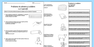 Adunarea si scaderea numerelor intregi. Probleme Cu DouÄ OperaÈii FiÈÄ De Lucru