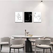 Bath house dandelion pink canvas print paintings bathroom decor wall art stretched and framed ready to hang 8 x 12 inches. Black And White Wall Art Line Drawing Modern Minimalist Wall Decor For Couples Bedroom Lovers Abstract Art Wall Prints Aesthetic Room Decor Stretched Artwork For Home Walls Canvas Wall Art For Bedroom