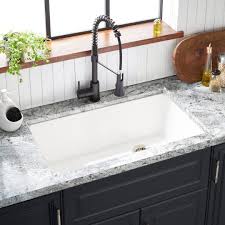 50/50 double bowl kitchen workstation sink with accessory kit if you enjoy cooking like a professional if you enjoy cooking like a professional chef then this is the sink for you. 33 Totten Granite Composite Undermount Kitchen Sink White