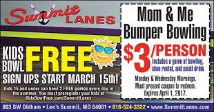 Summit Lanes Has 3 Off Mom Me Bumper Bowling Birthday Party Locations Free Kids Are You Happy
