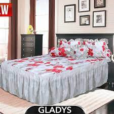 Tekstur sprei lembut, adem, nyaman dan tidak mudah kusut; Sprei My Love Rumbai Gladys 160 X 200 Shopee Indonesia