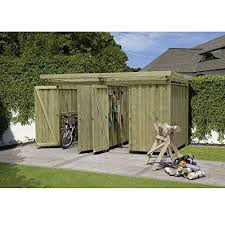 Gartenschuppen Aus Impragniertem Holz Mit Flachdach Typ 4 Von Gartenpirat Zwei Getrennte Raume Mit Breite Outdoor Structures Outdoor Decor Outdoor Storage